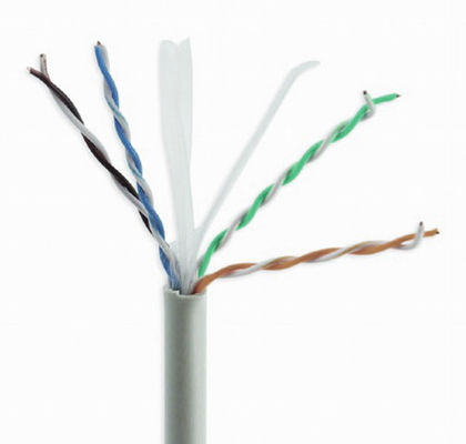 Gri CCA Cat6a Katı Kablo, Yüksek Hızlı 10Gbps Kablo Cat6a UTP