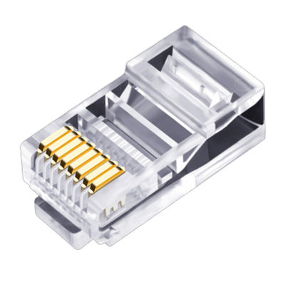 Cat5e Cat6 Cat6a için Pratik Ethernet UTP Kablosu RJ45 Konektörü