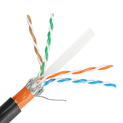 PVC Kılıflı Dış Mekan 23AWG Cat5e Lan Kablosu Cat6 Cat6A Cat7 Cat7A