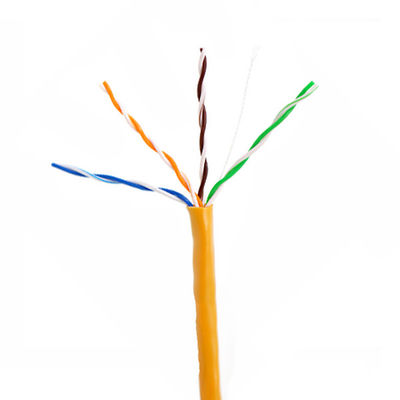 24AWG LSZH Düşük Duman Cat5e Kablosu, Sıfır Halojen Cat5e Dış Kablo 305m