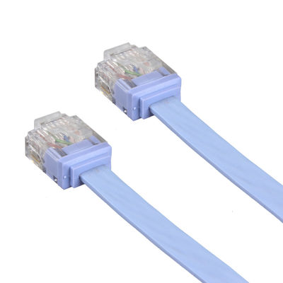 Bilgisayar İçin Hava Koşullarına Dayanıklı UV Dirençli Düz Cat6 Ethernet Kablosu