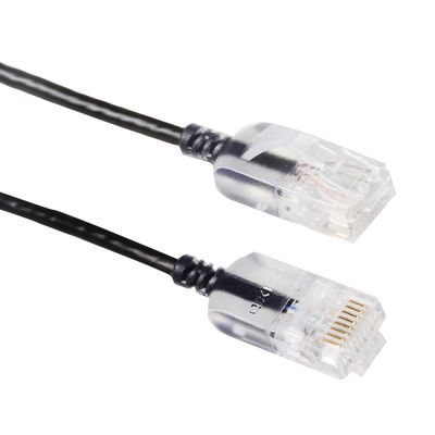 Snagless Slim Run Cat6a Yama Kablosu RJ45 UTP Saf Çıplak Bakır 10G 30AWG