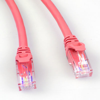 26AWG FTP UTP Cat6a Yama Kablosu 4 Çift Kırmızı Renkli Çok Amaçlı