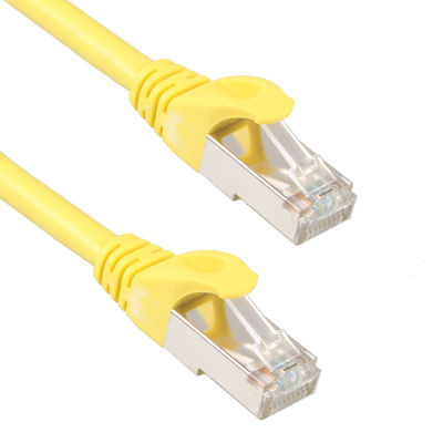 Sarı Dış Mekan Cat7 SSTP Kablosu, Pratik 26AWG LSZH Yama Kablosu