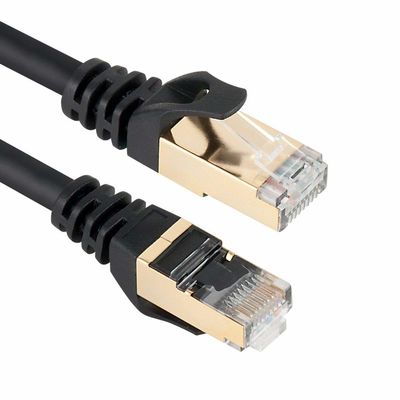 Dayanıklı 600MHZ Cat 7 Ethernet Yama Kablosu Yüksek Hızlı Gigabit 10Gbps