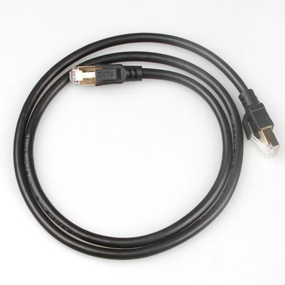 OEM Gigabit Ethernet Cat8 Yama Kablosu S/FTP 40Gbps 2000MHZ Pratik