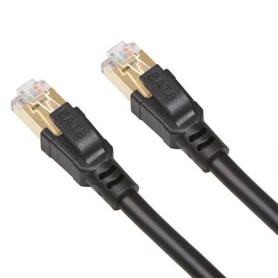 OEM Gigabit Ethernet Cat8 Yama Kablosu S/FTP 40Gbps 2000MHZ Pratik