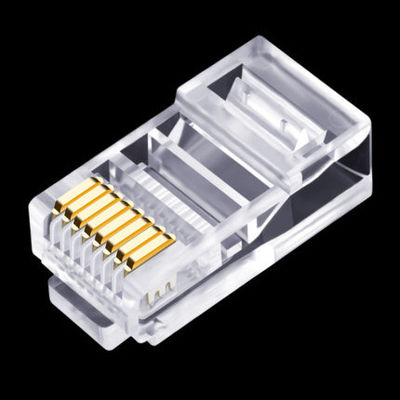 Cat5e Cat6 Cat6a için Pratik Ethernet UTP Kablosu RJ45 Konektörü