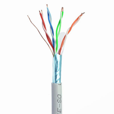 UL FTP Ethernet Cat5e Lan Kablosu 24AWG BC 0.5mm PVC Kılıf 4 Çift 305m