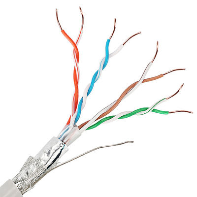 Örgülü Tellerle Çift Ekranlı Cat5e Lan Kablosu UTP SFTP 24AWG