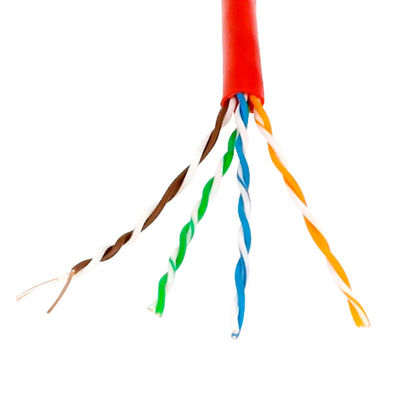 Pratik Çok Renkli UTP Cat5e CCA, 0.95mm Bakır Kaplı Alüminyum Cat5e 8 Çift