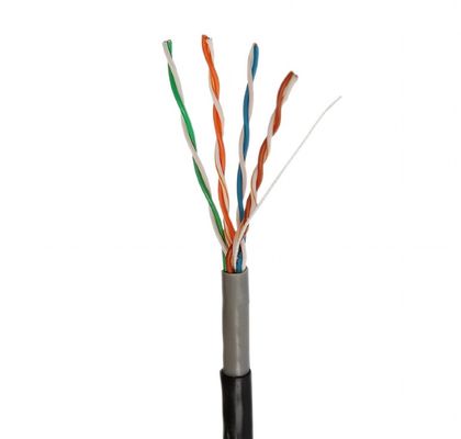 Harici için UTP CCA Cat5e Lan Kablo Uzunluğu 305m Çift Ceket