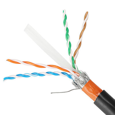 PVC Kılıflı Dış Mekan 23AWG Cat5e Lan Kablosu Cat6 Cat6A Cat7 Cat7A