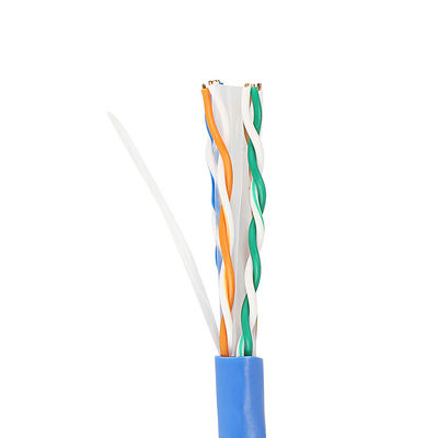 Saf Bakır Ethernet Cat6 Lan Kablosu 1000 Ft CU 4PR 23AWG 0.57mm İç Mekan İçin