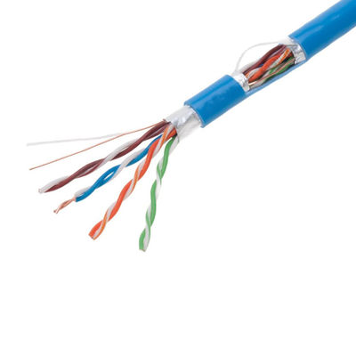 Mavi 0.57mm CAT6 FTP Kablosu, Pratik Saf Bakır Cat6 Kablosu