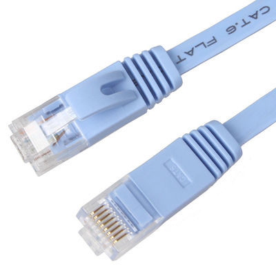 Bilgisayar için Düz Cat8 Cat7 Cat6 Yama Kablosu 1 Gbps Katı Yüksek Hız