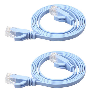 Bilgisayar için Düz Cat8 Cat7 Cat6 Yama Kablosu 1 Gbps Katı Yüksek Hız