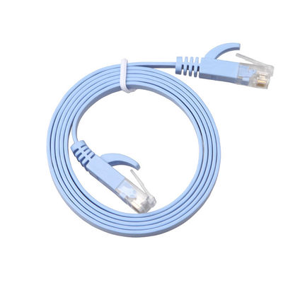 Bilgisayar için Düz Cat8 Cat7 Cat6 Yama Kablosu 1 Gbps Katı Yüksek Hız
