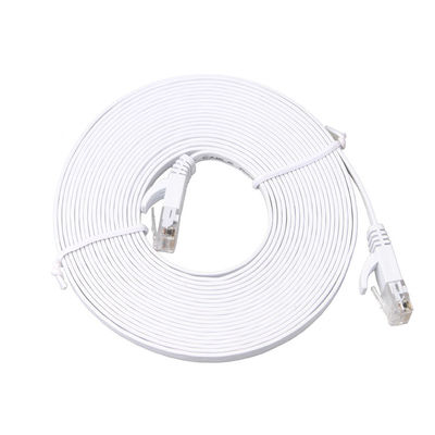 Modem Cat6 Katı Düz ​​Yama Kablosu Klipsli Yüksek Hızlı 30 AWG
