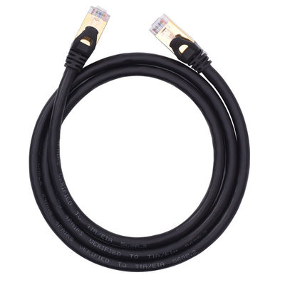 10 Gigabit Cat6a Korumalı Yama Kabloları STP RJ45 100W PoE Kararlı