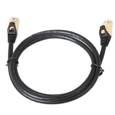 10 Gigabit Cat6a Korumalı Yama Kabloları STP RJ45 100W PoE Kararlı