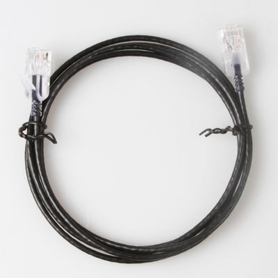 Snagless Slim Run Cat6a Yama Kablosu RJ45 UTP Saf Çıplak Bakır 10G 30AWG