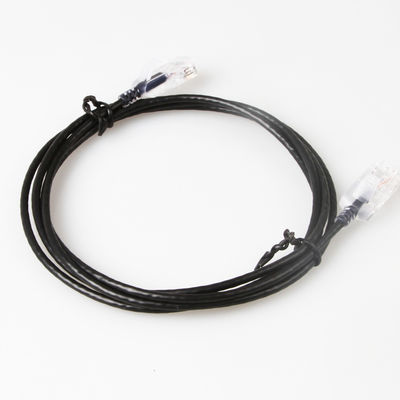 Snagless Slim Run Cat6a Yama Kablosu RJ45 UTP Saf Çıplak Bakır 10G 30AWG