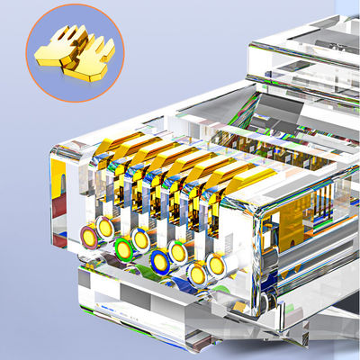 100W PoE+ RJ45 Kablo Ethernet Cat6, Mavi Cat6 Gigabit Ethernet Kablosu