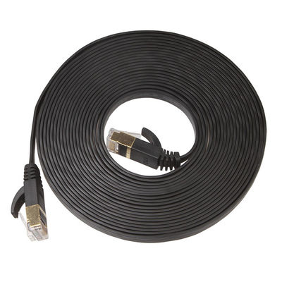 Cat6 UTP Ethernet Lan Kabloları Bilgisayar İçin Düz Kısa Siyah Renk