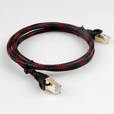 Naylon Örgülü Korumalı Cat7 Lan Kablosu RJ45 Konnektörlü S/FTP BC Ağ Bağlantısı