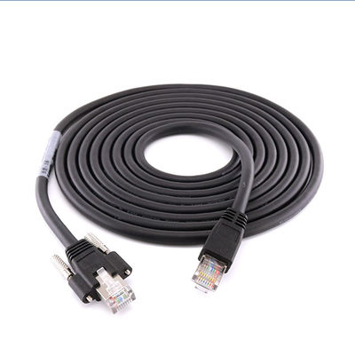 Cat6A Kamera Endüstriyel Ethernet Kablosu S/FTP RJ45 8P Kilit Vidalı GigE