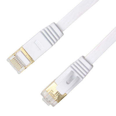 Altın Korumalı Snagless Rj45 Konnektörlü Beyaz Cat6 Ağ Ethernet Lan Kabloları