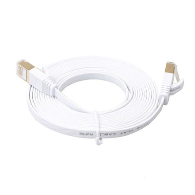 Altın Korumalı Snagless Rj45 Konnektörlü Beyaz Cat6 Ağ Ethernet Lan Kabloları