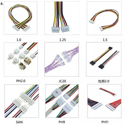 Sanayi için 0.8mm 1.25mm Pitch Kablo Demeti Kablosu 1Pin 2Pin 40Pin