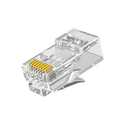 Dayanıklı PC RJ45 Cat6 Konektörü, 8P8C Korumalı CAT6 UTP Konektörü