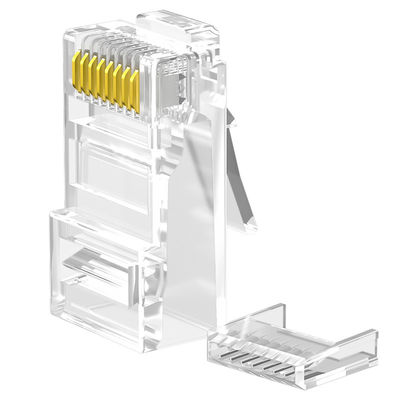 Dayanıklı PC RJ45 Cat6 Konektörü, 8P8C Korumalı CAT6 UTP Konektörü