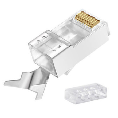 CAT5E CAT6 CAT6A CAT7 CAT8 için Ethernet RJ45 Elektrik Teli Konnektörleri
