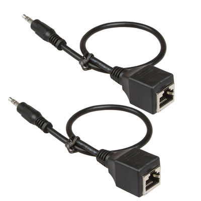 3,5 mm 1/8&quot; Özel Tel Tertibatları RJ45 Erkek - Dişi Cat5 Cat6