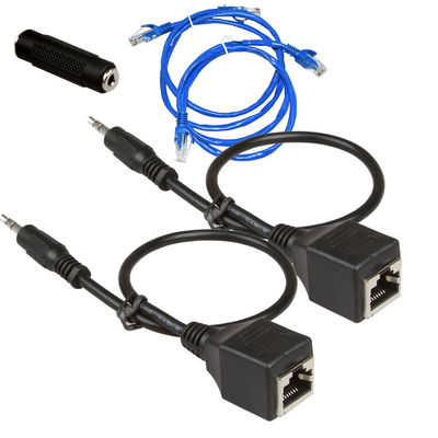 3,5 mm 1/8&quot; Özel Tel Tertibatları RJ45 Erkek - Dişi Cat5 Cat6