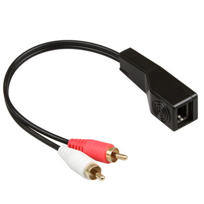 RCA Ses Sinyali 3.5 MM Stereo Kablo Kırmızı Beyaz Renk Fit Cat5 Cat6 Cat7 Cat8