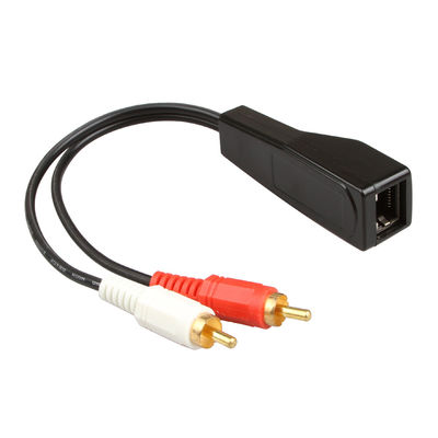 Cat7 Cat8 Özel Tel Tertibatları Stereo 2 RCA'dan Stereo 2 RCA'ya Çıplak Bakır