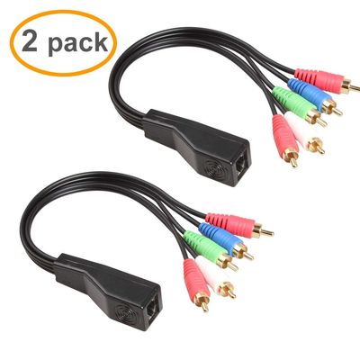 RCA'dan RJ45'e Stereo Sesli Cat5 Cat6 Genişleticili Özel Tel Tertibatları