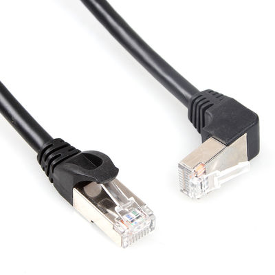 Dayanıklı Cat6 RJ45 SFTP Korumalı Ethernet Kablosu Düz 270 Dereceye Kadar