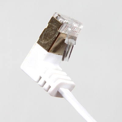 OEM Cat6 Düz Yama Kablosu Dayanıklı 90 Derece ila 270 Derece Açı