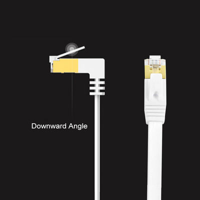 Kararlı Beyaz Düz Cat6 Ethernet Kablosu, Pratik Gigabit Ethernet Kablosu