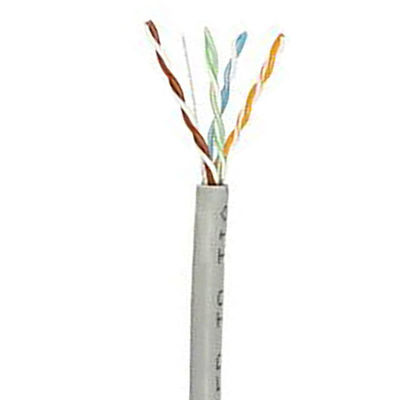 Cat6a 1000 Ft Ethernet Lan Kabloları 23AWG 0.58mm Katı Bakır 500Mzh PVC LSZH Ceket