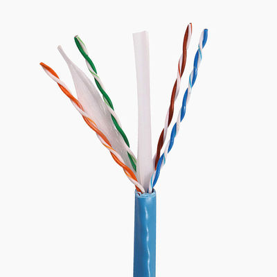 Cat6a 1000 Ft Ethernet Lan Kabloları 23AWG 0.58mm Katı Bakır 500Mzh PVC LSZH Ceket