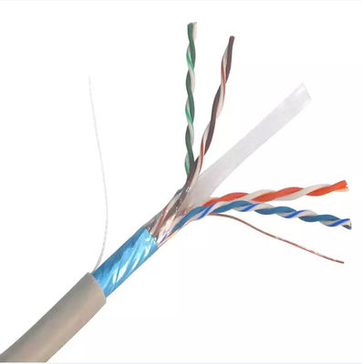 Kapalı CCA Cat 6 FTP Ethernet Lan Kabloları 4 Çift 305m Uzun Yüksek Hızlı