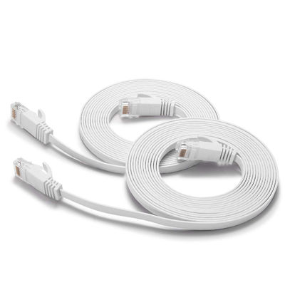 RJ45 8P8C ile Düz Ultra İnce Cat6 Yama Kabloları Çok Amaçlı
