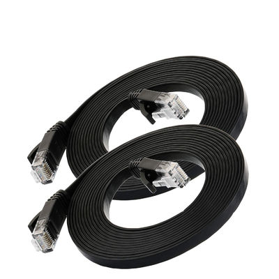 RJ45 8P8C ile Düz Ultra İnce Cat6 Yama Kabloları Çok Amaçlı